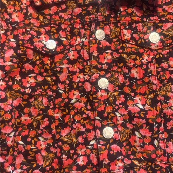 Social Standard by Sanctuary Girls Floral Jacket Size L(10/12) Pink - Picture 4 of 4